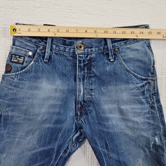 G-Star Raw 3301 Barrel Leg Jeans Men's 30x28 Blue 3D Jeans EUC Streetwear - Picture 14 of 16